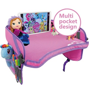 Vassoio da viaggio per seggiolino auto per bambini (rosa) supporto Bonus per poggiatesta e supporto per passeggino - Product Image 6