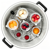 Marmite de cuisson électrique commerciale 27L, machine automatique pour la fabrication de confiture et de vin avec isolation à température constante