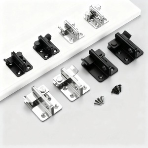 Stainless Steel Door Bolt Lock F Type Pin Surface Mounted Anti Theft <b>Latch</b> For Wooden Iron Door <b>Window</b> Security Hardware - Product Image 1