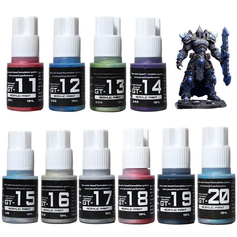 Primer 33 Metallic Paints Color Miniature