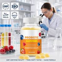 OEM Gommes probiotiques végétariennes Suppléments prébiotiques pour les soins de la peau des femmes et vitamines pour la santé vaginale pour adultes