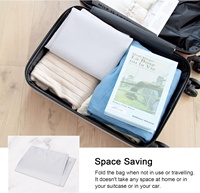 Sac à linge imperméable avec poignées et cordon de serrage, sac à linge sale lavable pour les voyages