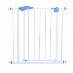 Barrière de sécurité réglable en fer et ABS de haute qualité pour bébés, chats et chiens, avec fixation par bouton-pression pour escaliers et portes - Product Image 6