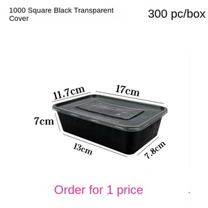 Contenedores de Alimentos Rectangulares Desechables, Caja de Plástico <span class=keywords><strong>para</strong></span> Preparación de <span class=keywords><strong>Comidas</strong></span> con Tapa Transparente, Caja de Empaque <span class=keywords><strong>para</strong></span> Comida Rápida <span class=keywords><strong>para</strong></span> <span class=keywords><strong>Llevar</strong></span>, Venta al por Mayor - Product Image 4