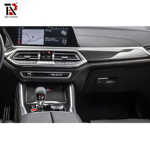 Juego de molduras interiores de fibra de carbono seca de alta calidad para <span class=keywords><strong>BMW</strong></span> <span class=keywords><strong>X6</strong></span> <span class=keywords><strong>G06</strong></span> F96, cubierta del panel del tablero de la consola central - Product Image 4