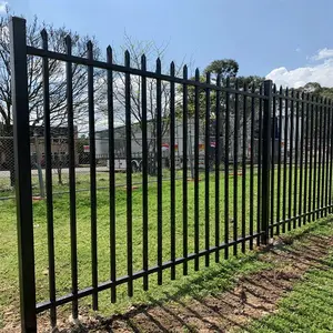 Painéis de cerca de alumínio para jardim e quintal, com design personalizado, preto e revestido em pó, para cercas de metal, privacidade externa e jardim