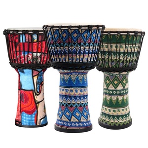 Instrument de <span class=keywords><strong>musique</strong></span> à percussion bon marché tambour coloré jouets musicaux pour bébés design moderne contreplaqué pour enfants tambours africains - Product Image 3