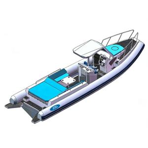 <span class=keywords><strong>Bateau</strong></span> semi-rigide professionnel Hedia de 10,5 m (35 pieds) à coque en aluminium échelonnée, profil V profond, pour croisière, excursions d'une journée, <span class=keywords><strong>bateau</strong></span> de charter avec cabine et toilettes - Product Image 2