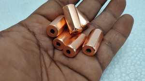 Perles en cuivre massif facettées de 12 mm pour la fabrication de bijoux, entretoises pour bracelets, colliers, artisanat, fournitures de perlage et accessoires de bricolage - Product Image 4