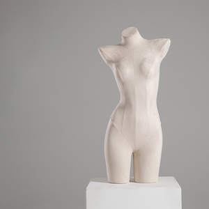 Maniquí Femenino de Terciopelo Gris de Lujo para Exhibición de Lencería, <span class=keywords><strong>Bikini</strong></span> Sexy, Pecho y Glúteos de Terciopelo - Product Image 3