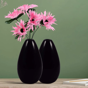 Vase à fleurs en céramique, support floral décoratif pour table, pour la maison, le bureau, le salon, décoration intérieure, pots et jardinières - Product Image 3