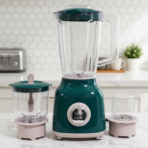 Nouveauté Mixeur multifonction électrique Smoothie Blender Ensemble de mélangeurs sur socle Capacité 1,6 L 4 lames 2 vitesses 350 W Usage domestique - Product Image 5