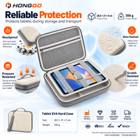 Casing Lengan Tablet 11 13 Inci Kompatibel dengan Tali Selempang Dapat Dilepas Tas Penyimpanan Empuk Tahan Air Pegangan Pembawa Tas Cangkang Keras Pro