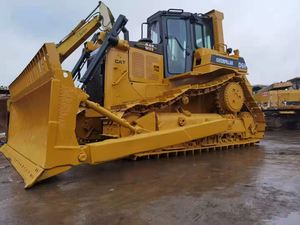 รถดันดินตีนตะขาบ Caterpillar D6H มือสอง พร้อมใบมีด Root Rake สำหรับงานก่อสร้างและเหมืองแร่ มีสินค้าในสต็อก - Product Image 2