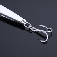 Placage électrolytique de haute qualité, chute lente métal plomb jig leurre poisson lancer appât bionique couteau argenté miroir 60/80/100/120/150g