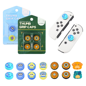 Tapas protectoras <span class=keywords><strong>de</strong></span> silicona 4 en 1 para el pulgar, cubierta para NS <span class=keywords><strong>Switch</strong></span> Joycon, accesorios para el controlador <span class=keywords><strong>de</strong></span> juego, otros accesorios para juegos - Product Image 3