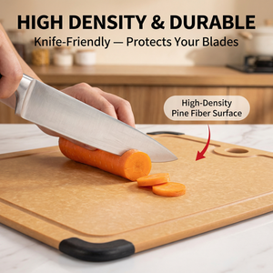 Planche à découper en fibre de <span class=keywords><strong>bois</strong></span> de pin, double face, antidérapante, antibactérienne, produits d'ustensiles de cuisine, planche à découper pour la cuisine - Product Image 3