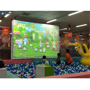 Équipement de terrain de jeu intérieur tout-en-un, jeux interactifs avec mur à balles, projection numérique, pour enfants de 3 à 12 ans, en métal - Product Image 4