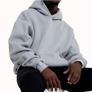 เสื้อฮู้ดดี้ผู้ชายแฟชั่น ผ้าคอตตอนผสมโพลีเอสเตอร์ ไซส์ใหญ่ รับสกรีนโลโก้ น้ำหนักมาก ทรงหลวม โอเวอร์ไซส์ สำหรับผู้ชาย ขายส่ง - Product Image 5