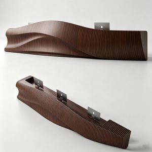 Comptoir de réception au design artistique irrégulier et créatif pour hall de centre culturel et artistique - Product Image 5