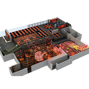 Terrain de jeux intérieur standard européen OEM Parc de trampoline commercial pour enfants et adultes fabriqué pour les parcs d'attractions intérieurs - Product Image 3