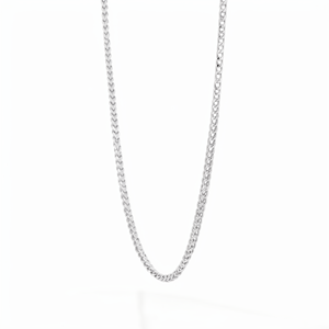Cadena Minimalista de Platino Pt950 con Eslabones Entrelazados, Color Blanco Espina de Pescado, Unisex, para Regalo, Uso Formal - Product Image 4