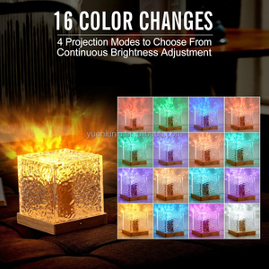 Projecteur d'ondes océaniques et d'aurores boréales 16 couleurs, lampe à ondes progressives, veilleuse avec <span class=keywords><strong>télécommande</strong></span> pour bar et chambre - Product Image 2