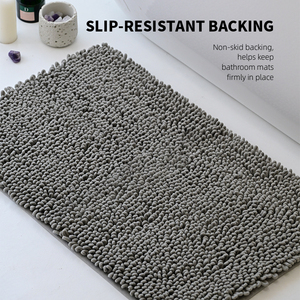 Tappeto <span class=keywords><strong>da</strong></span> <span class=keywords><strong>bagno</strong></span> in ciniglia di <span class=keywords><strong>grandi</strong></span> dimensioni Extra spesso assorbente tappetino <span class=keywords><strong>da</strong></span> <span class=keywords><strong>bagno</strong></span> antiscivolo morbido peluche per il pavimento del WC zerbino <span class=keywords><strong>da</strong></span> cucina - Product Image 2