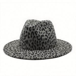 Chapeau Fedora Tendance Léopard Automne Hiver pour Femme et Homme – Idéal pour les Voyages en Extérieur et les Fêtes – Style Jazz - Product Image 5