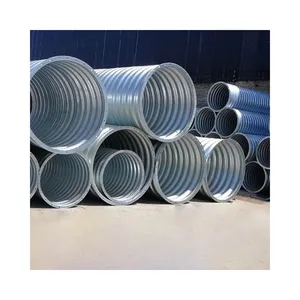 Tuyau de ponceau en acier galvanisé de grand diamètre fabriqué en Chine Offre Spéciale de tuyaux en acier soudés au carbone à bas prix