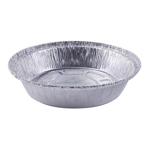 7-9 Inch Heavy-Duty Disposable Round <strong>Aluminum</strong> Pans Fast Food Take Out Pans <strong>Aluminum</strong> <strong>Container</strong> with Lid for Air Fryer and Cooking - Product Image 3