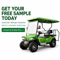 Voiturette de golf électrique Tarion 4 places avec moteur AC, frein hydraulique double, autonomie 80-100 km, personnalisable OEM, 2+2 places, 35 km/h
