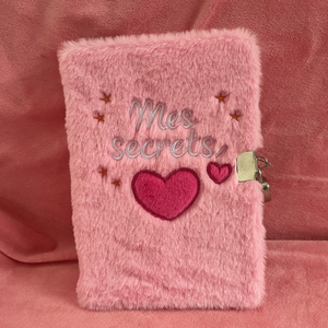 Cuaderno de Peluche con Bordado Brillante y Colorido, Cuaderno de Diario Rosa, Buen Precio, Gran Venta - Product Image 3