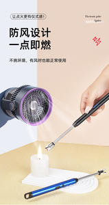 Briquet électronique créatif de cuisine, allumage coupe-vent, construction en fer, bâton multifonction à arc électrique pour bougies - Product Image 3