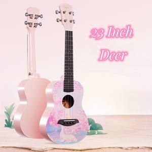 Jelo SLG-U1 23 \ "in fibra di carbonio Ukulele laterale 4 corde basso giocattolo con corde in Nylon Design classico prezzo all'ingrosso - Product Image 5