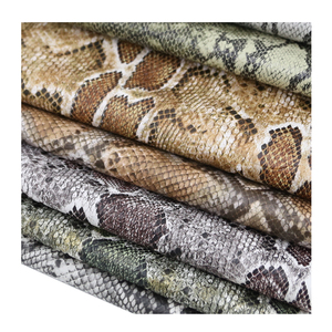 Hot Sales Leather Materials Snake Pattern <strong>Python</strong> Synthetic Eco-friendly PU Leather for Brand's Bags or Shoes Making - Product Image 4