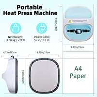 Presse à Chaud Portable Mini Manuelle Direct Usine pour T-shirts, Chaussures, Chapeaux, Écharpes, Perles Perler – Idéale pour Usage Domestique et Professionnel