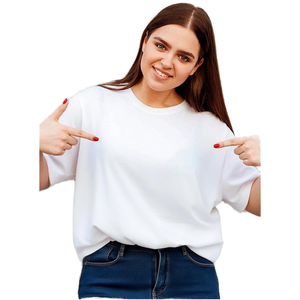 Camiseta de algodón 100% para mujer, camiseta ligera de alto rendimiento, transpirable, estilo oversized, crop top, camisetas para mujer - Product Image 1