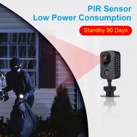 QZT Wireless Hd Mini Cámara corporal 1080p Cámaras de bolsillo de seguridad Activado por movimiento Nanny Cam Standby