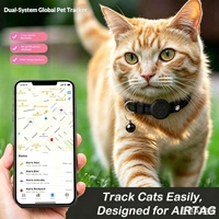 Nouveau Collier Traceur GPS Bluetooth Anti-perte pour Animaux de Compagnie (Chats et Chiots) Compatible iOS/Android, en Nylon/Silicone, Étanche IPX67, Ultra-longue portée