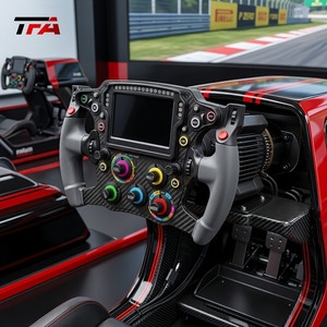Volante de Carreras SimorReal de Fibra de Carbono y Titanio con Simulador de Lujo Mejorado y Joysticks de Calidad <span class=keywords><strong>Premium</strong></span> Hechos en China - Product Image 3