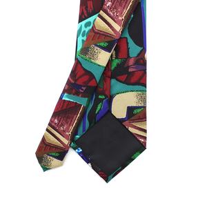 China, venta al por mayor, nueva colección de corbatas para hombre, corbata personalizada hecha a mano, diseño de arte creativo abstracto, corbatas de seda impresas alucinógenas - Product Image 6