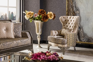 <span class=keywords><strong>Fauteuil</strong></span> de salon avec sculpture à la main, Style victorien, Design personnalisé classique, 100% - Product Image 4