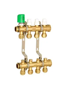 Fabricante profissional de aquecimento radiante 1 "2-10 Way Brass Manifold