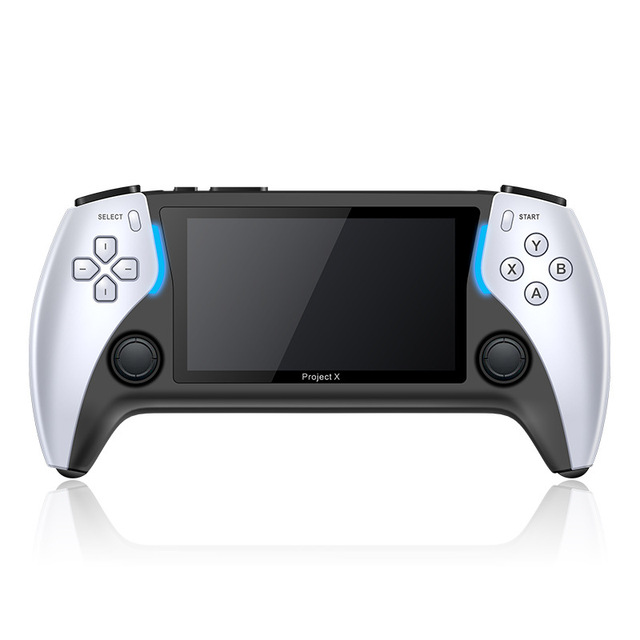 Handheld Project X Portable Pocket Video Game Console 4.3 Inch IPS Screen Dual Speaker 40000+ Games Wi-Fi Compatible PS1 MAME
