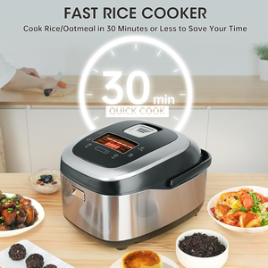Autocuiseur Électrique Intelligent 4L 1250W <span class=keywords><strong>à</strong></span> Faible Teneur en Sucre, Affichage Numérique IGBT, Minuteur 24H, Double Couvercle en Aluminium, Multi-<span class=keywords><strong>Cuiseur</strong></span> <span class=keywords><strong>à</strong></span> Faible Teneur en Glucides - Product Image 2