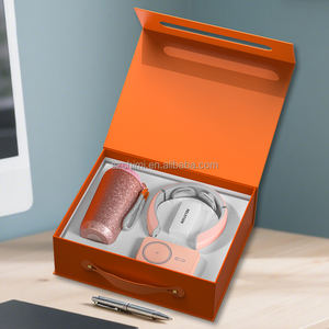 Juego de regalo de alta calidad con el mejor artículo promocional Taza Ti + Masaje de cuello + Banco de energía Caja de regalo de negocios - Product Image 1