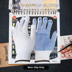 Gants de sécurité industriels - Nylon respirant de calibre 10 avec revêtement en nitrile sur la paume, antidérapants, résistants à la chaleur, pour la dextérité et la protection - Product Image 2