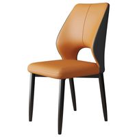 Chaise de salle à manger de luxe Nordic Light Banc de dossier en PU simple et moderne pour une utilisation en hôtel