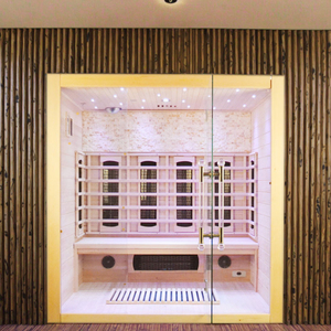 Sauna <span class=keywords><strong>di</strong></span> Lusso per 2 Persone, Cabina Personalizzata con Vapore Umido, Sauna a Infrarossi per Showroom, Dropshipping - Product Image 6